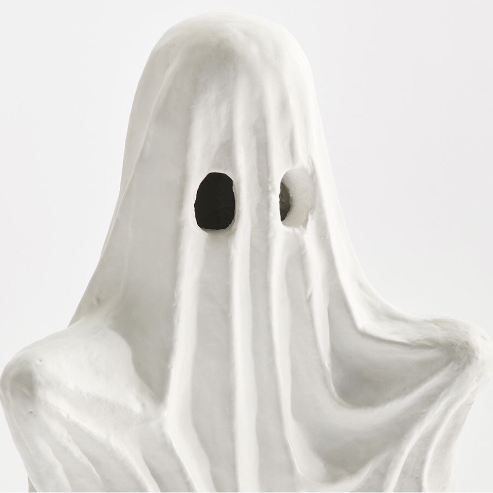 Pottery Barn Handcrafted Spooky Terracotta Tall Ghost Accent Luminary Figure BN - Picture 2 of 8
